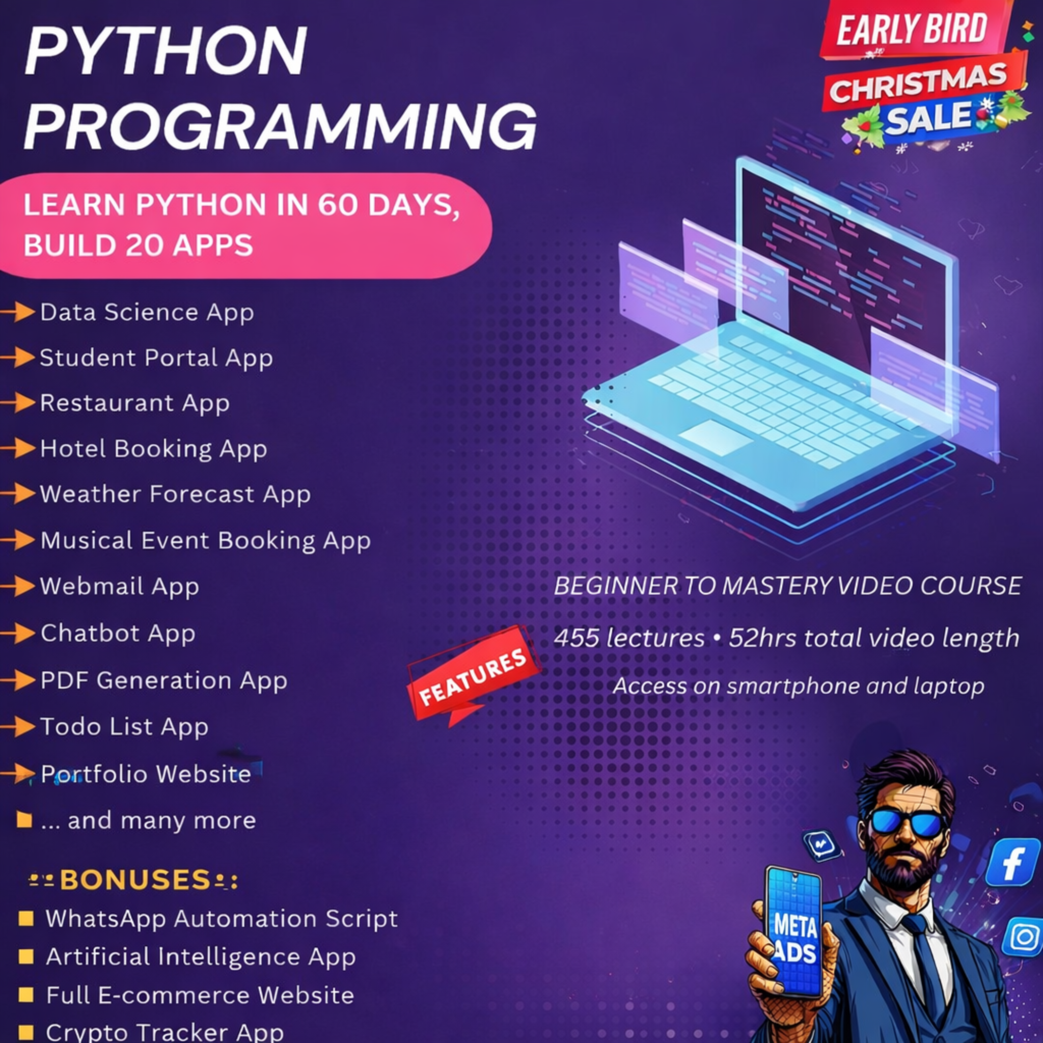 Python Programming (Beginner to Mastery)